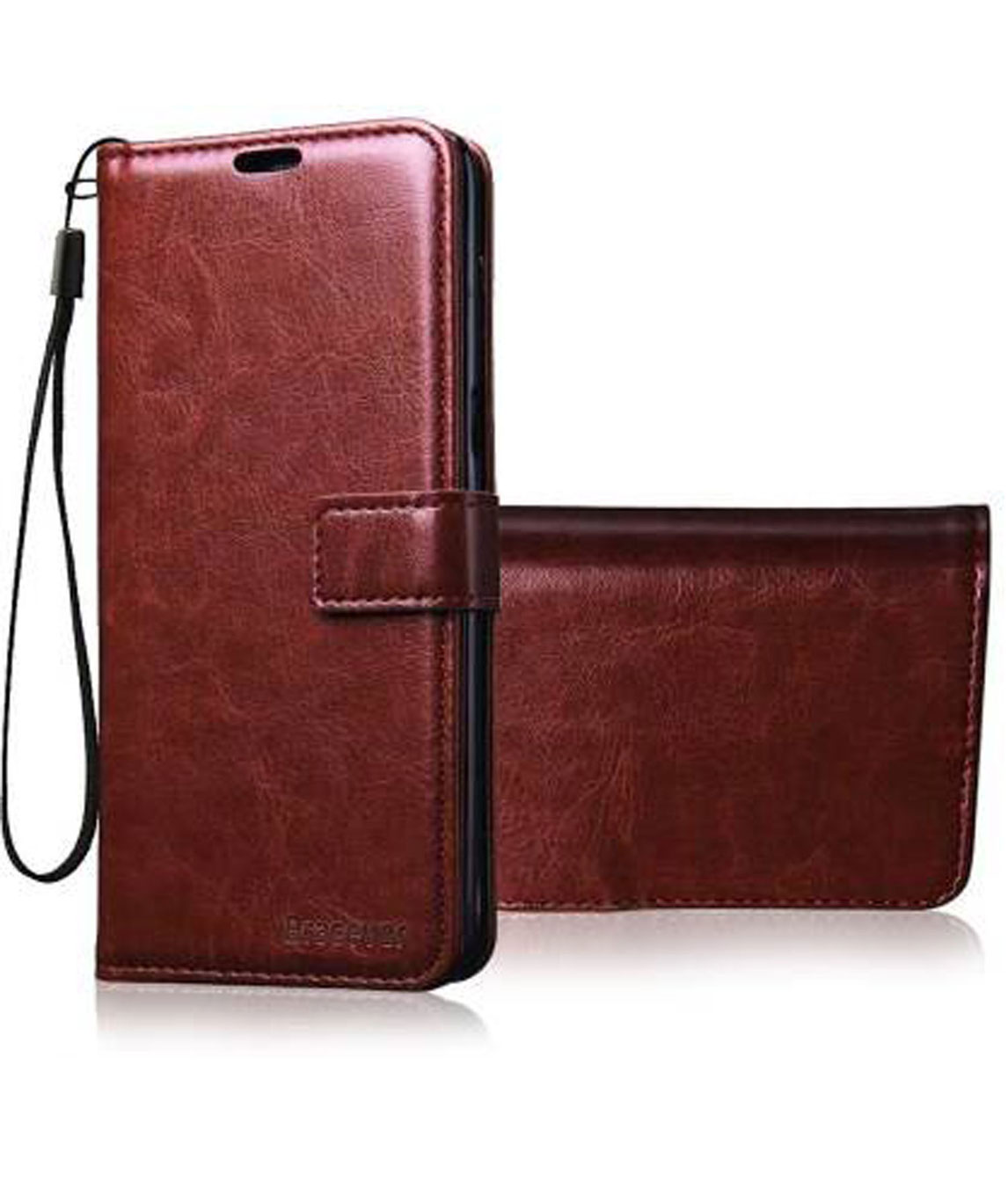 FLIP COVER FOR VIVO V9, VIVO V9 PRO, VIVO V9 YOUTH (EXECUTIVE BROWN, SHOCK PROOF)