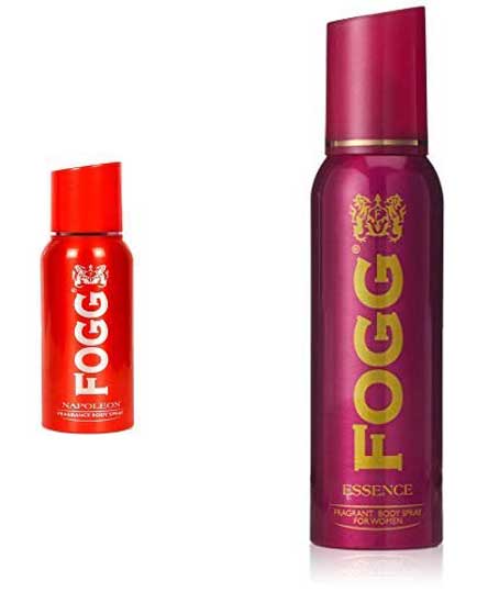 Fogg Napoleon Body Spray For Men, 150ml and Fogg 1000 Sprays Fragrant Body Spray For Women Essence, 150ml