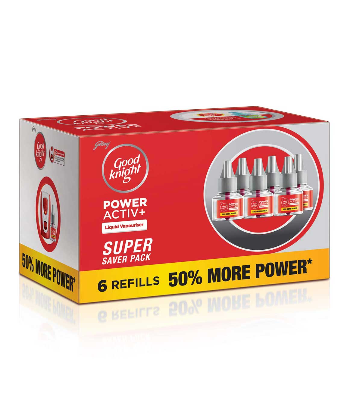 Goodknight Power Activ+ Refill - 45 ml (Pack of 6)