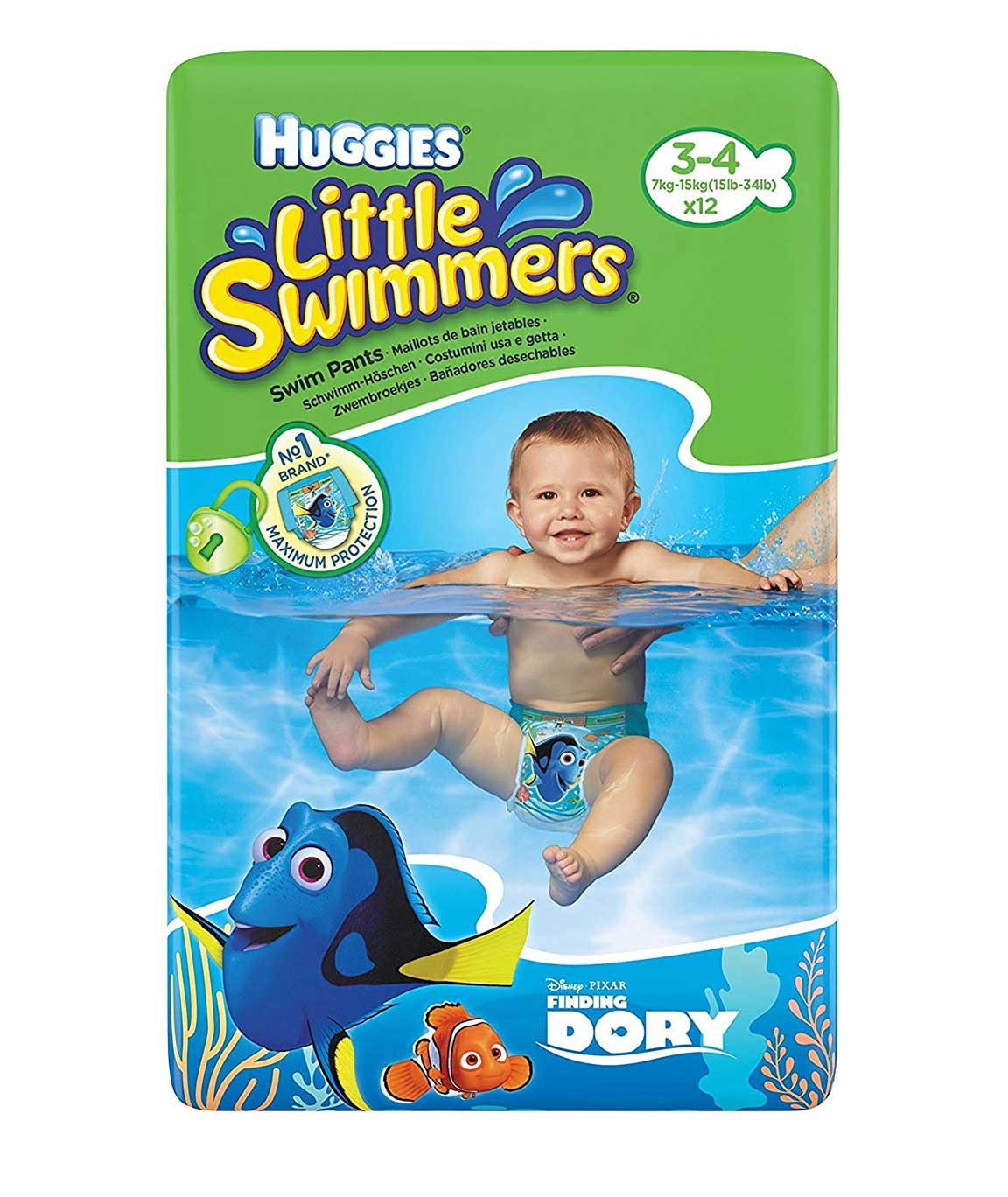 Huggies `Finding Dory` Little Swimmers Swim Pants (7-15 Kg) - 12 Pieces