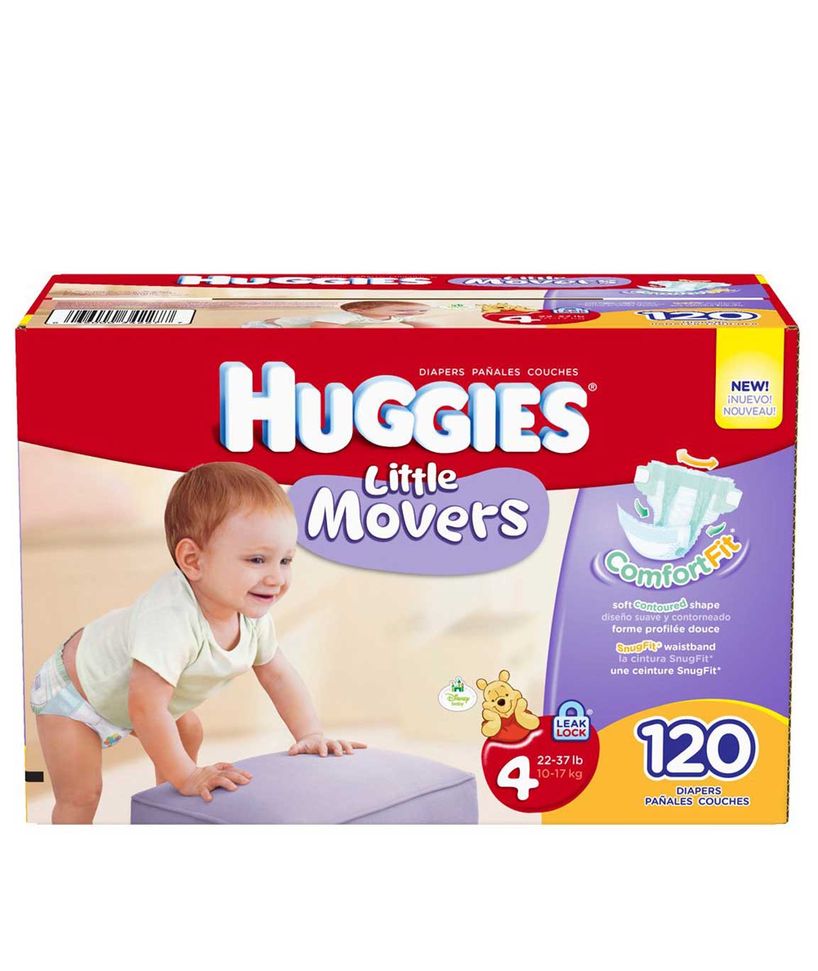 Huggies Little Movers Step 4 Giant Pack, 120 Count