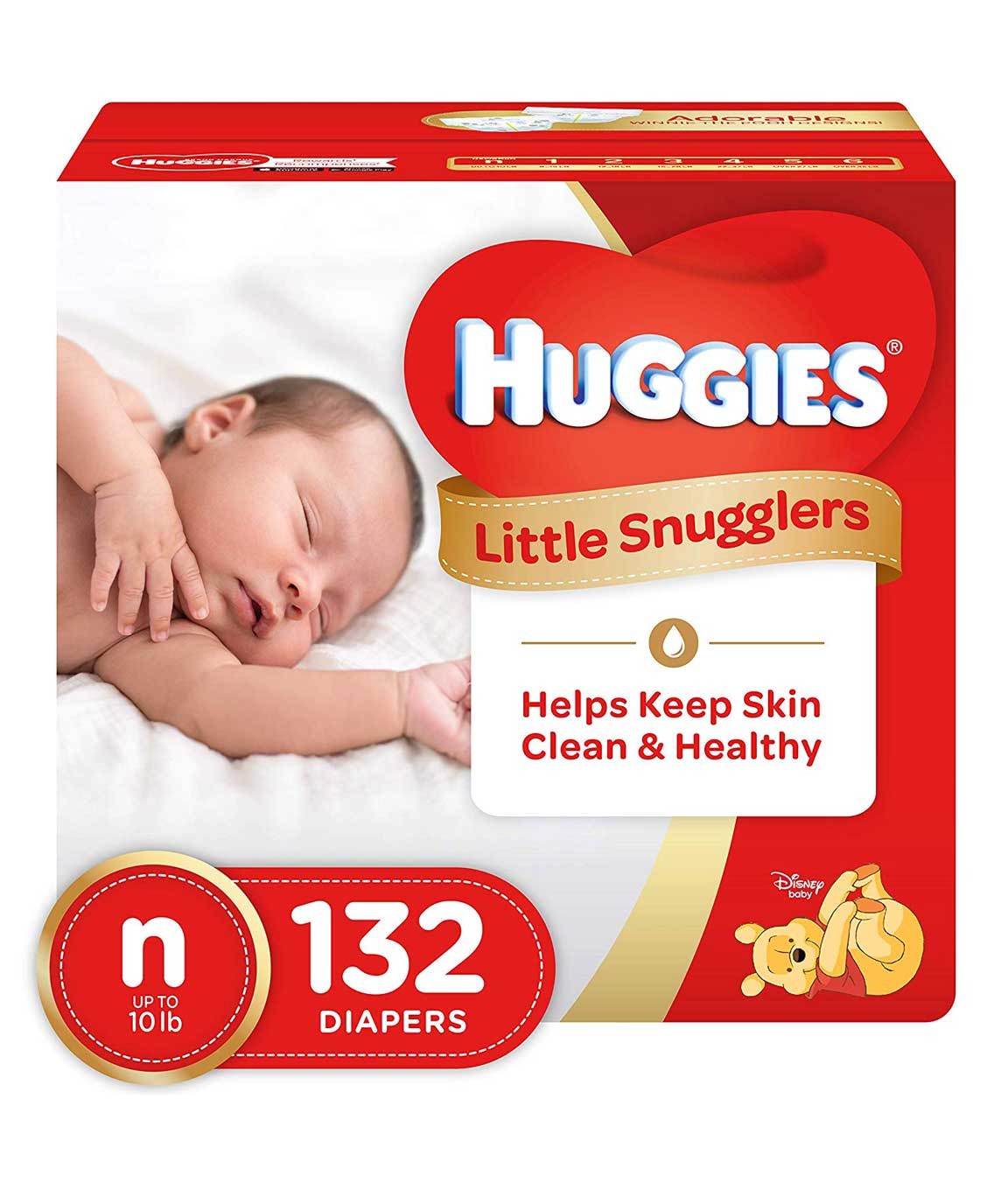 HUGGIES Little Snugglers Baby Diapers, 132 ct
