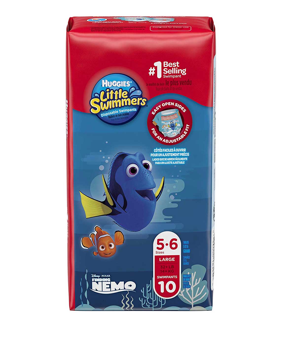 Huggies Little Swimmers Disposable Swimpants Disney L/G 32+ LB - 10 CT