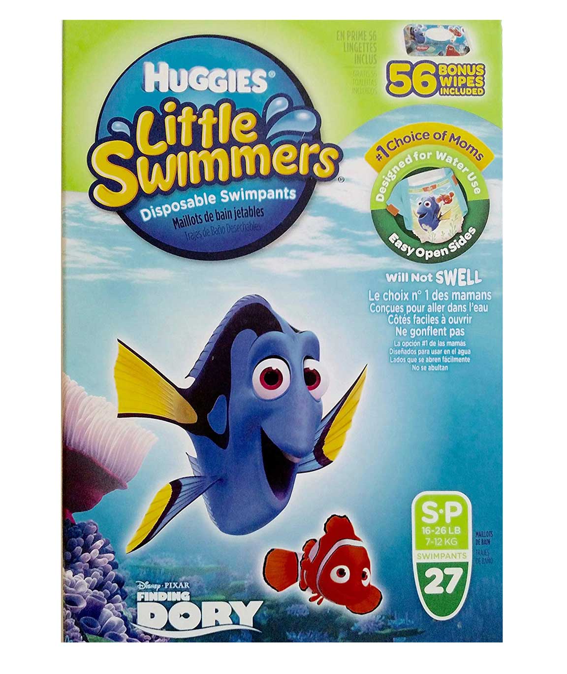 Huggies Little Swimmers Disposable Swimpants Small - Bonus 56 Wipes Included!