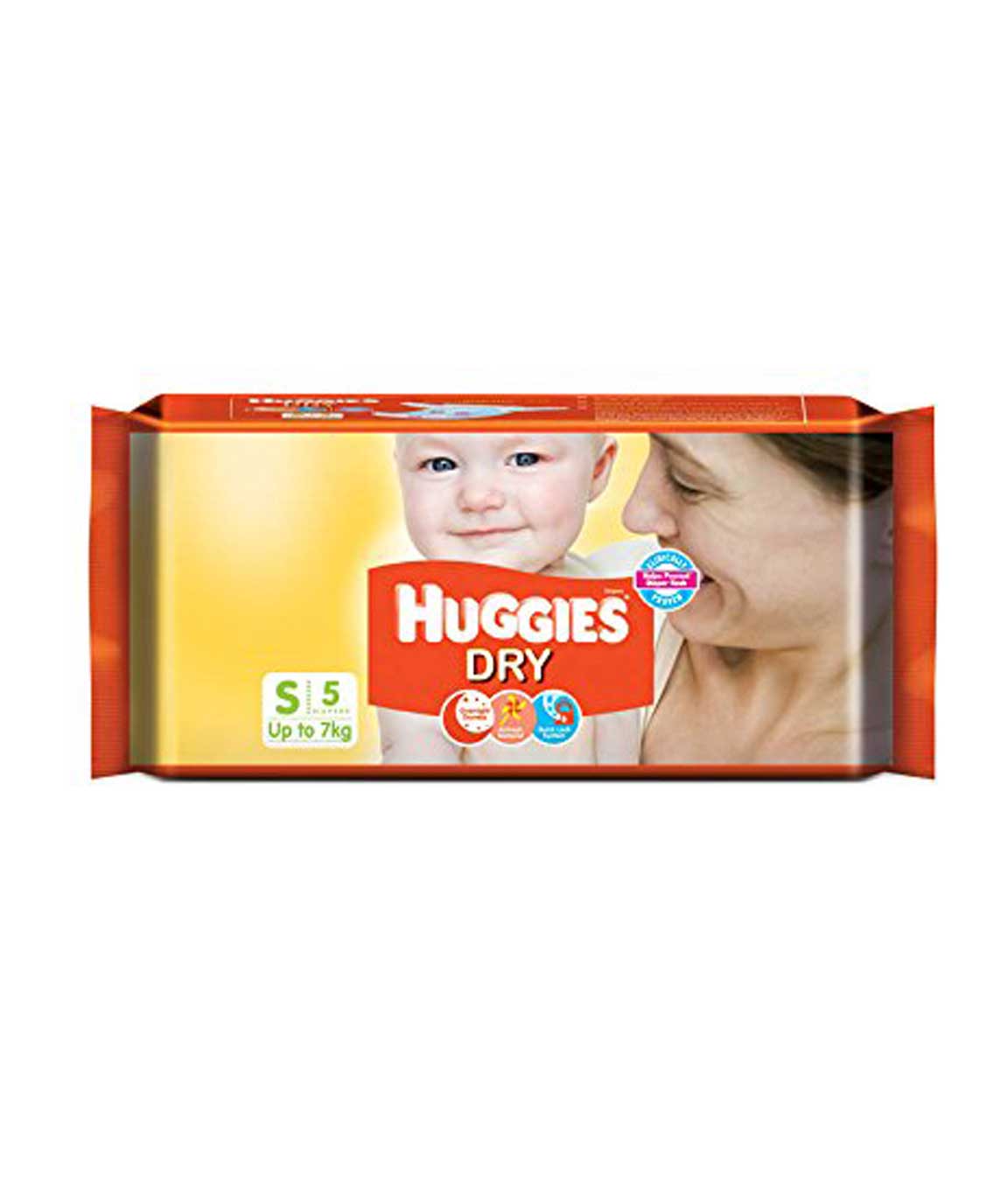 Huggies New Dry Diapers Small 5 Count