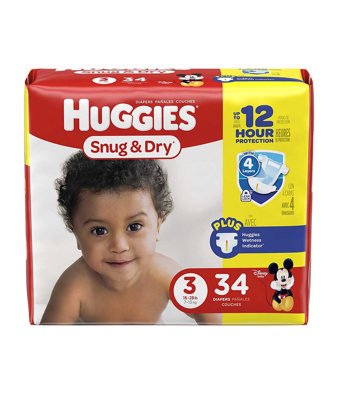Huggies Snug and Dry Diapers - Size 3, 34 Count