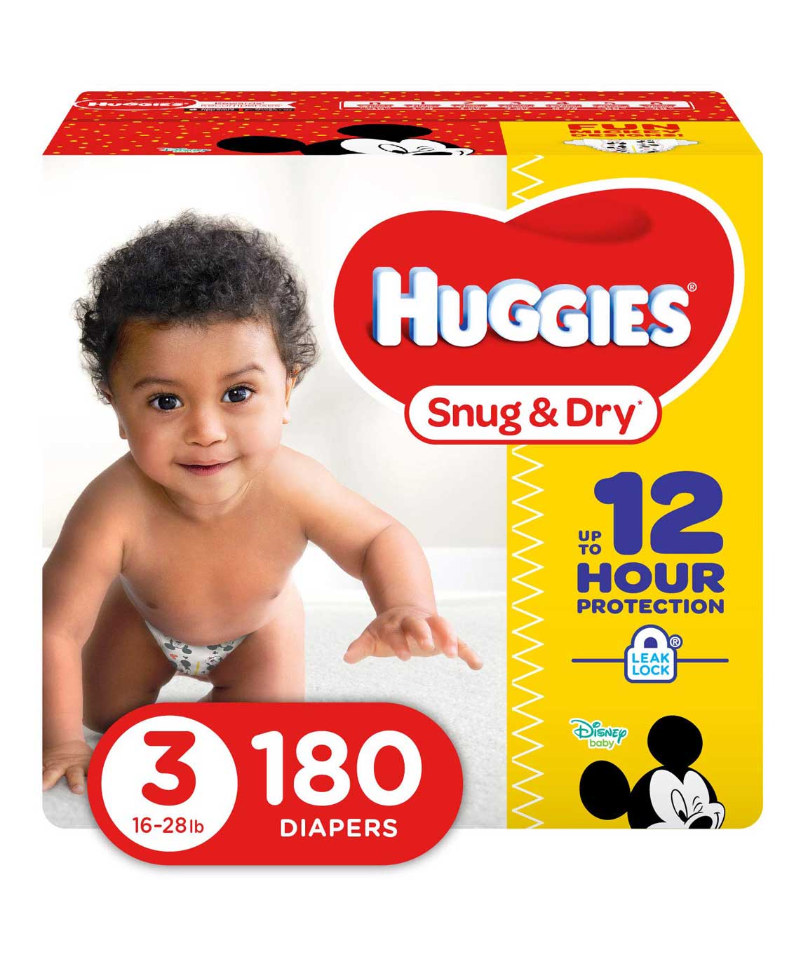 Huggies Snug and Dry Diapers, Size 3, 180 Count