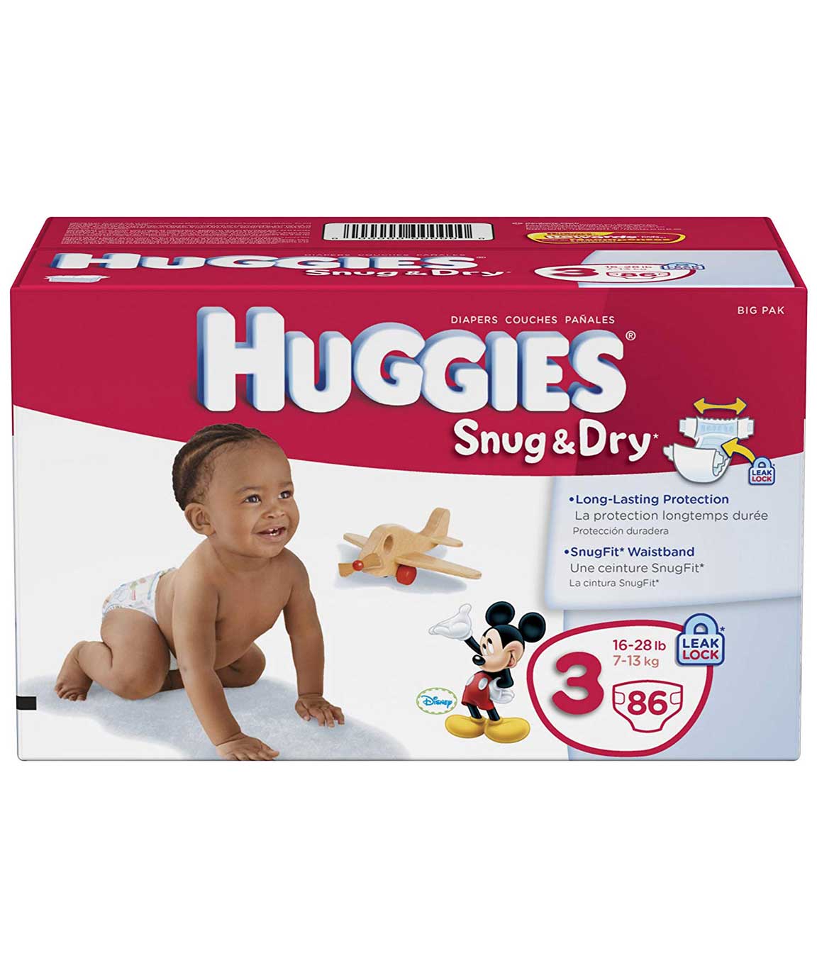 Huggies Snug and Dry Diapers, Size 3, 86 Count