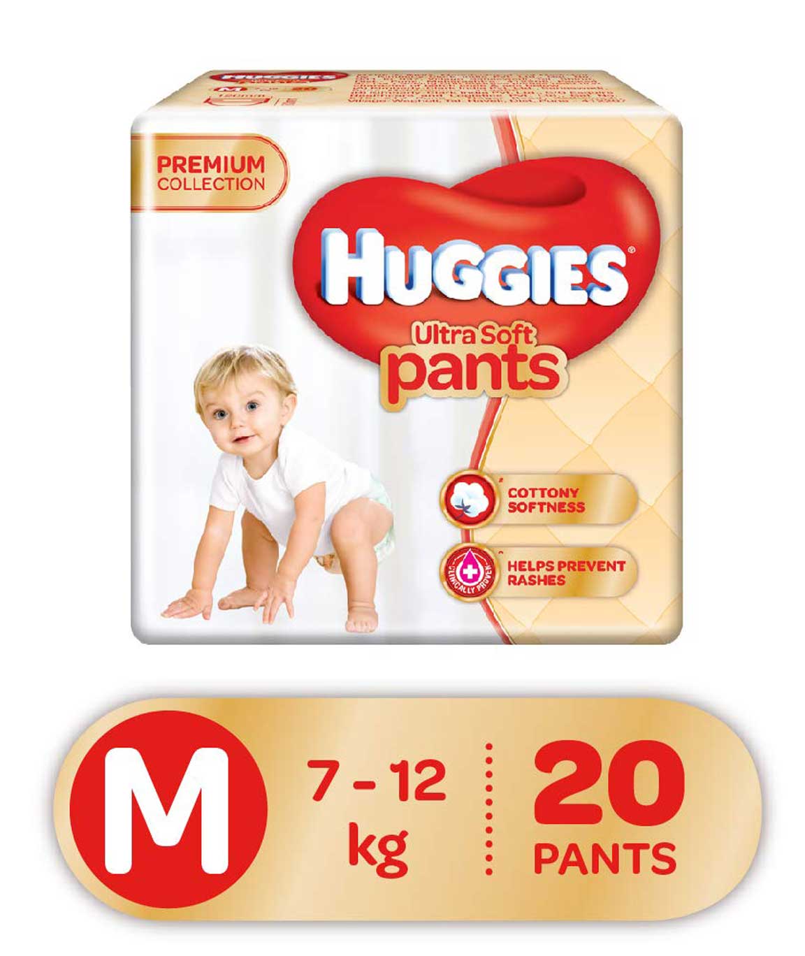Huggies Ultra Soft Pants Diapers Medium Pack of 20