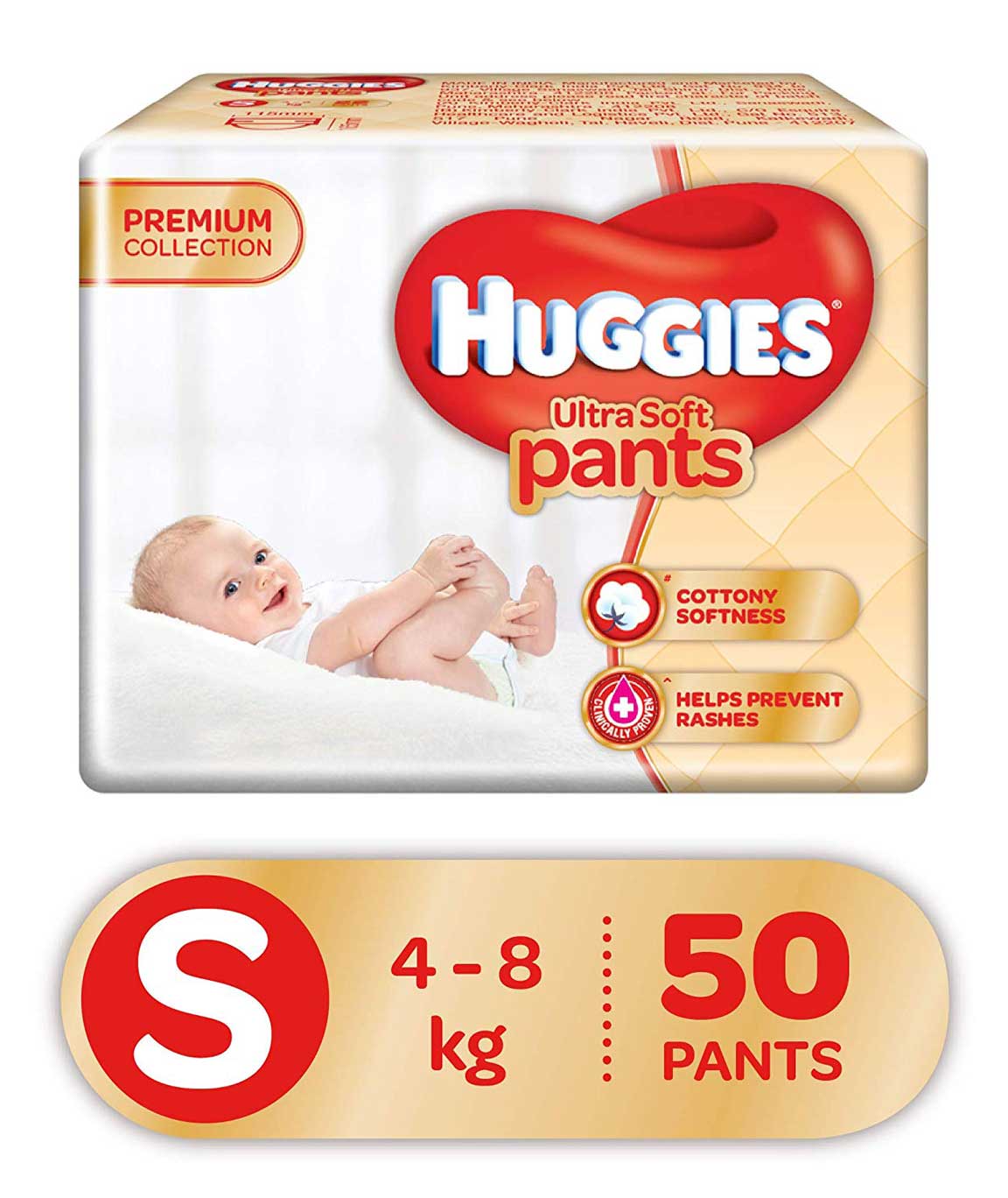 Huggies Ultra Soft Pants Diapers Small Pack of 50