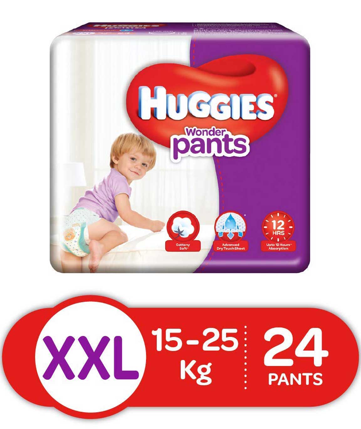 Huggies Wonder Double Extra Large Size Diapers Pants24 Count