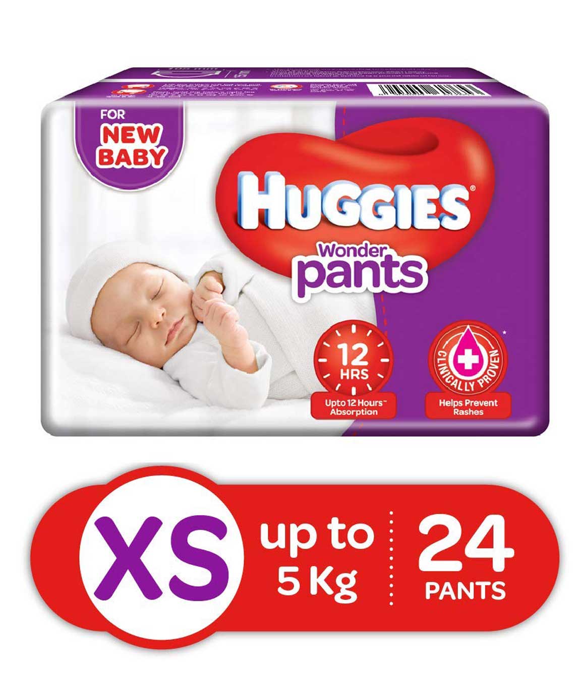 Huggies Wonder Pants Diapers, Extra Small 24 Count