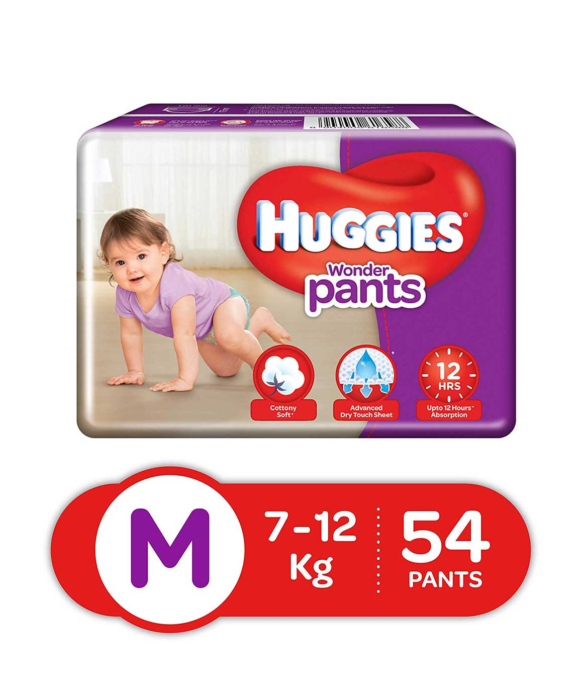 Huggies Wonder Pants Diapers Medium Pack of 54