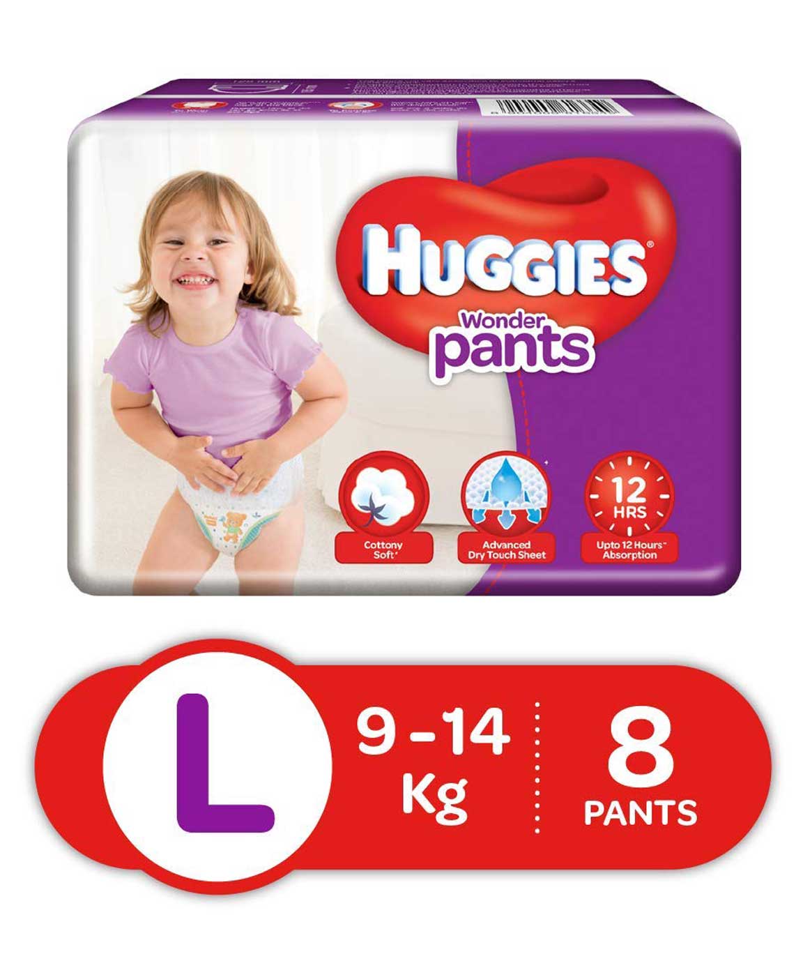 Huggies Wonder Pants Large Size Diapers (8 Count)