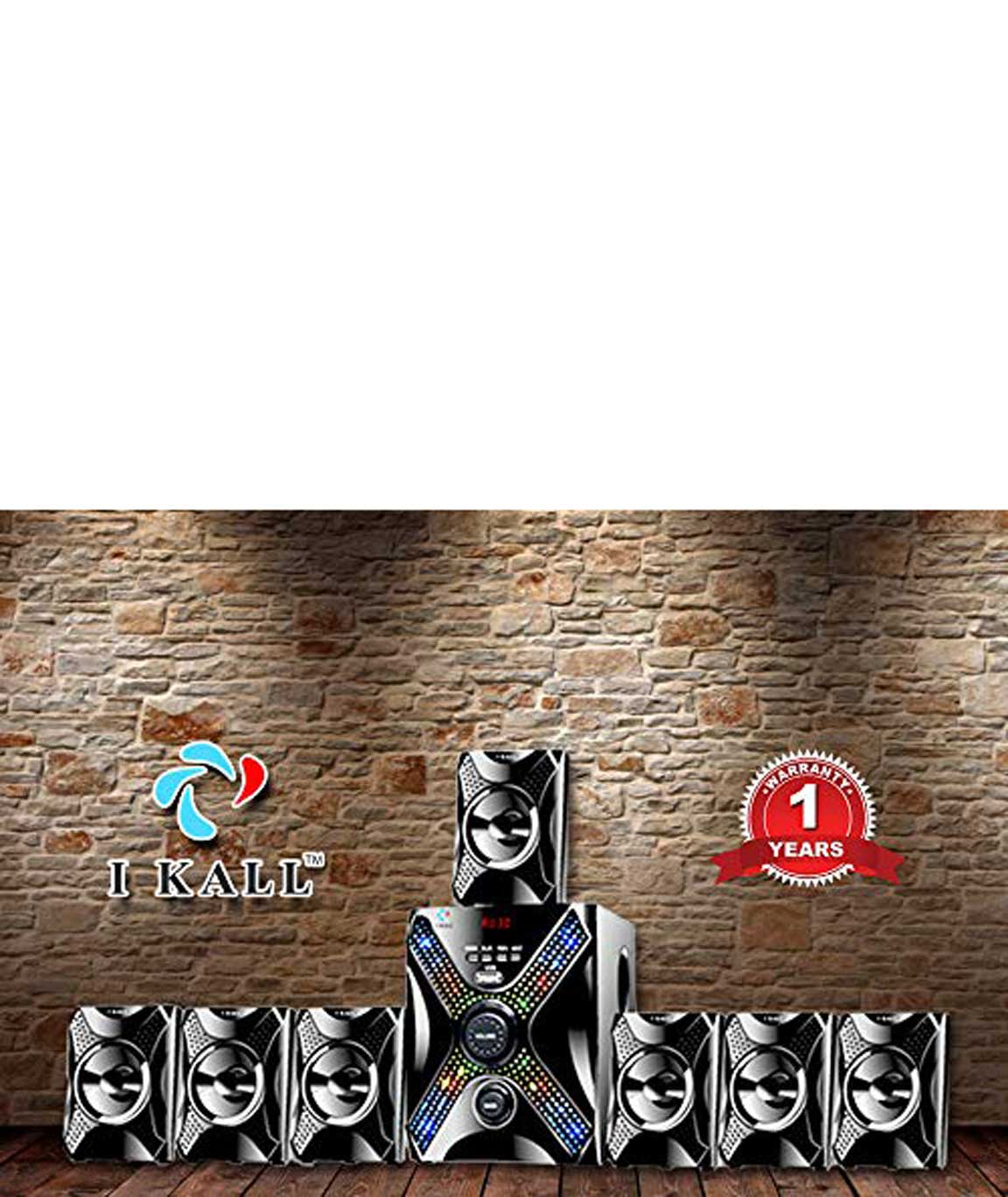 I Kall IK-5555 7.1 Channel Bluetooth Home Theater System with Manufacture Warranty