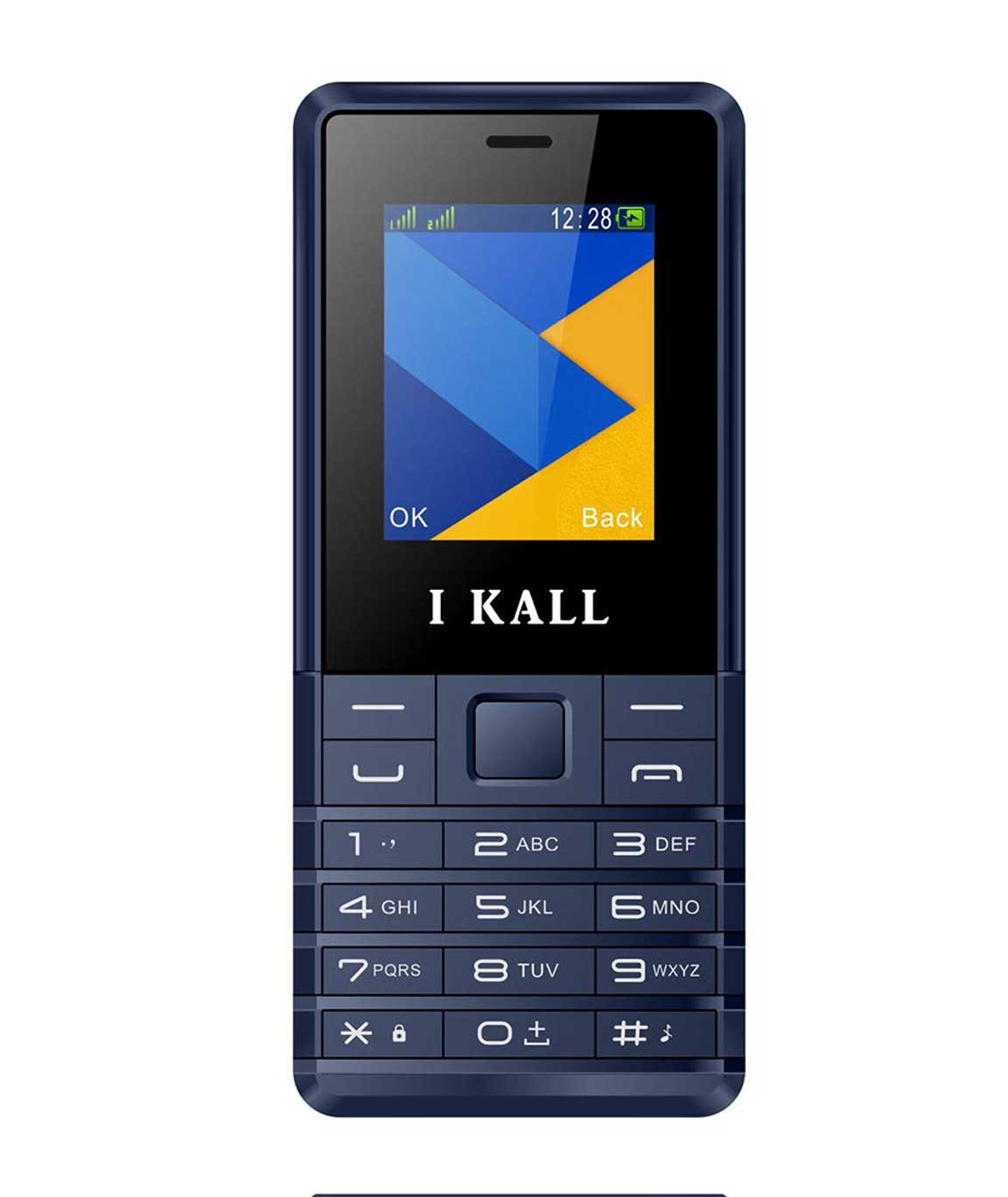 I Kall K22 1.8 Inch Display Dual Sim Feature Phone with 1 Year manufact Warranty (Blue)