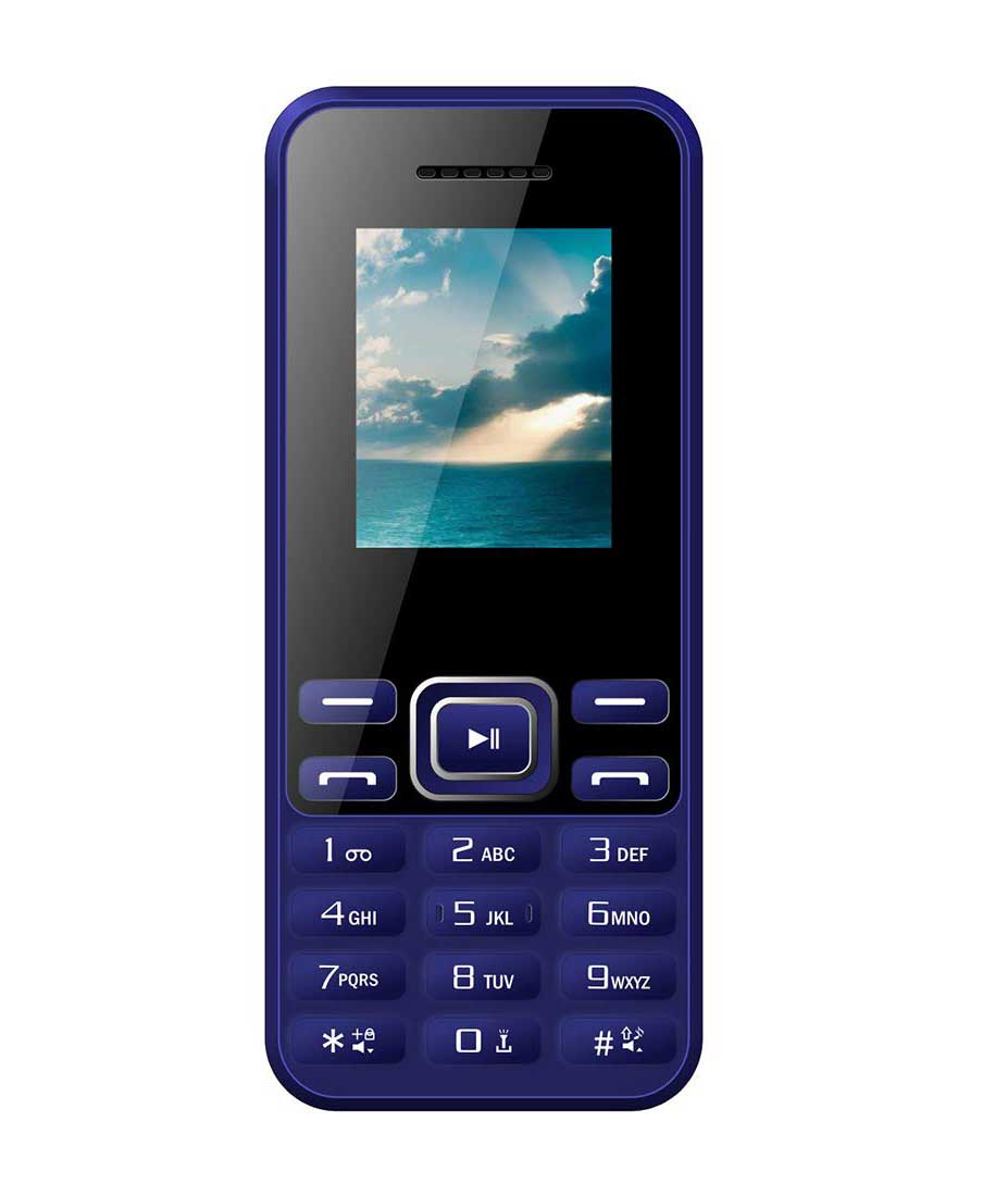 I Kall K26 1.8 Inch Display Dual Sim Feature Phone with 1 Year Manufacture Warranty (Blue)