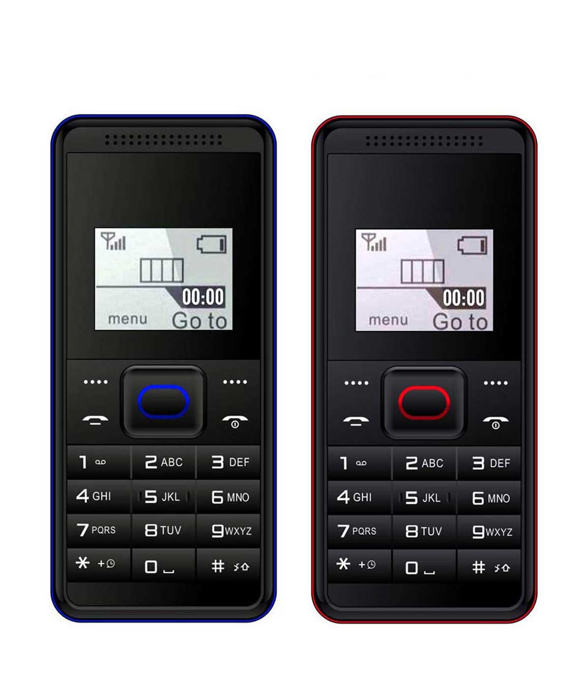 I Kall K28 1.4 Inch Display Mobile Phone Combo (Red & Blue)