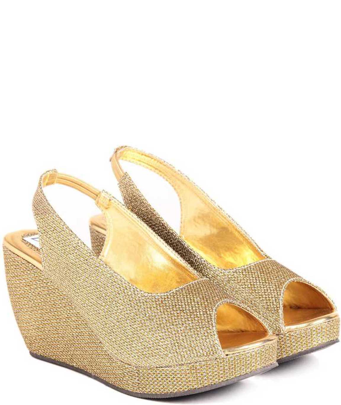 IK-GOLDEN WOMEN GOLD WEDGES