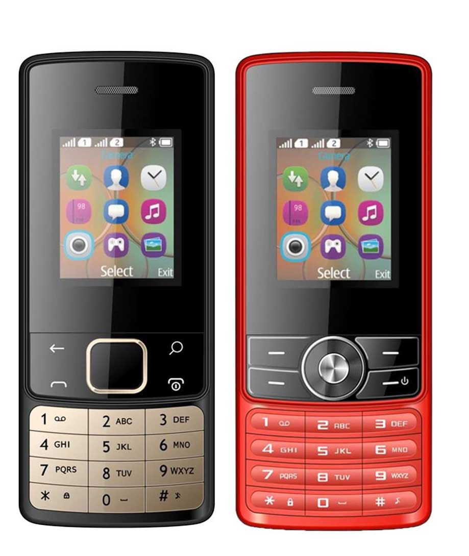 IKALL 1.8 inch (4.57 cm) Dual Sim Feature Phone Combo -K20 (Black) and K24 (Red)
