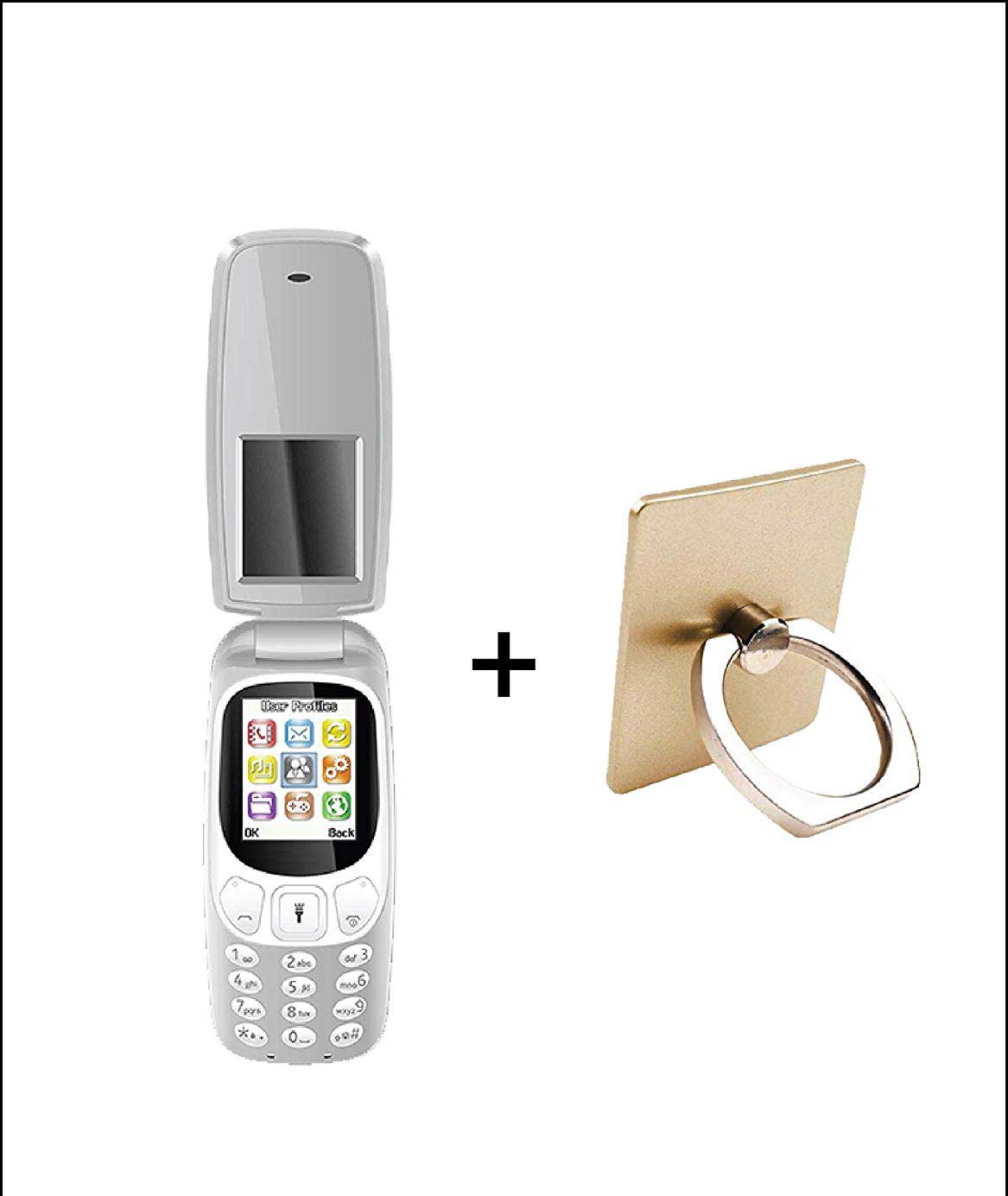 IKALL 1.8-inch Display K3312 Feature Mobile with Free Ring Holder(Assorted Colour)
