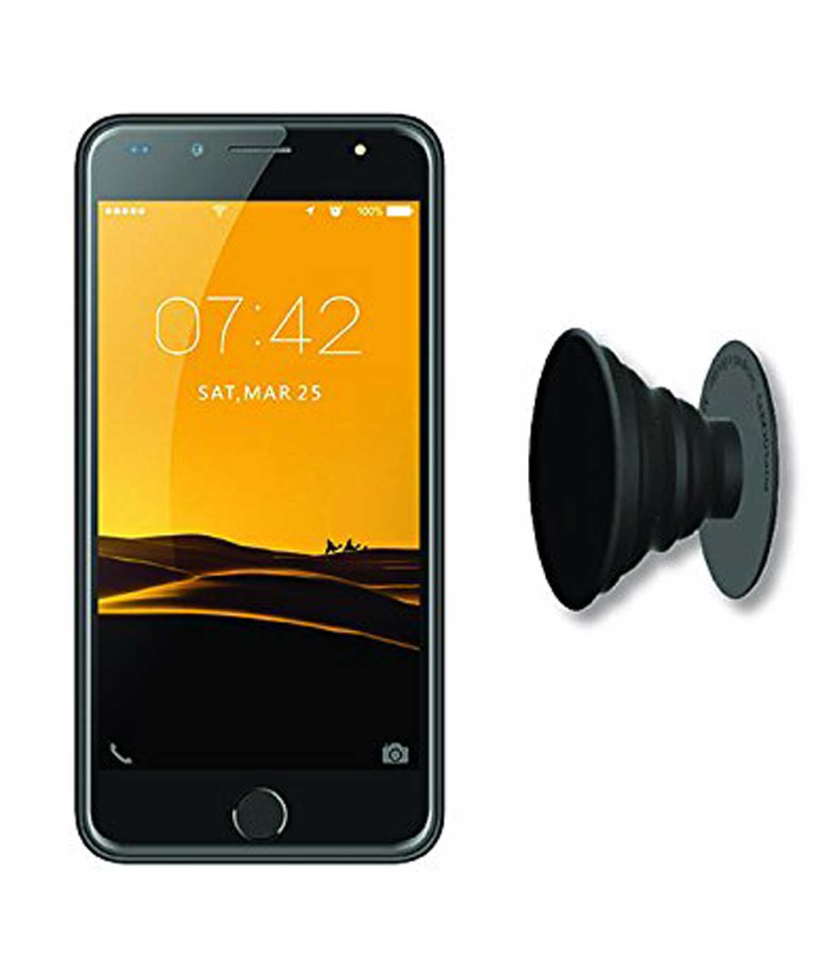 IKALL K1 4G 5 inch Android Phone with Grip (Silver)