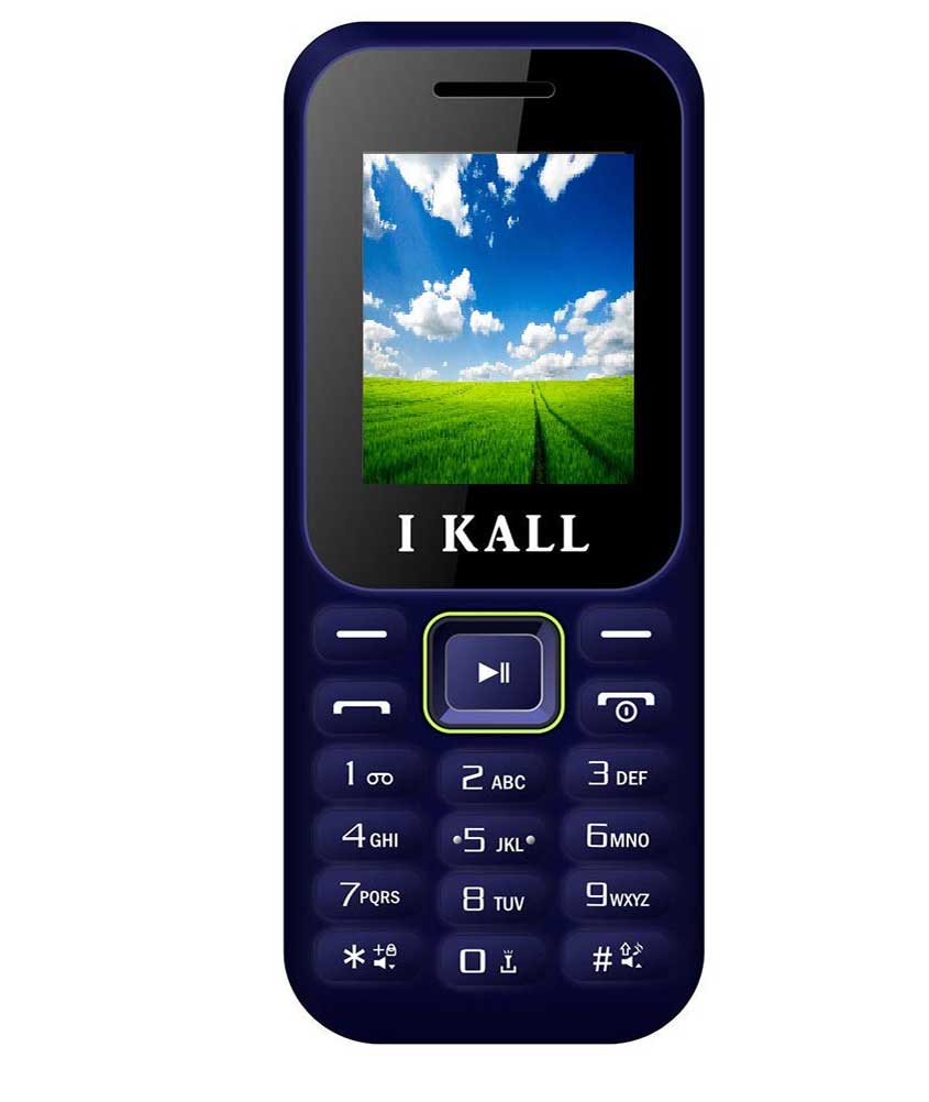 IKALL K130 1.8 Inch Display Feature Phone (Blue, White)