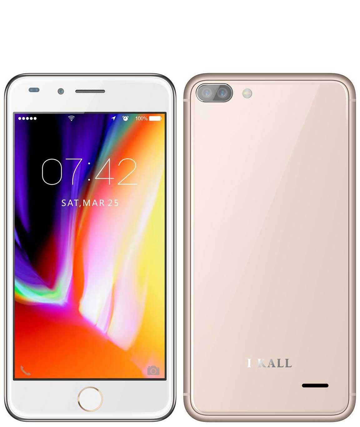 IKALL K2 4G VOLTE Android Phone with 5-inch Display (Gold, Turbo)