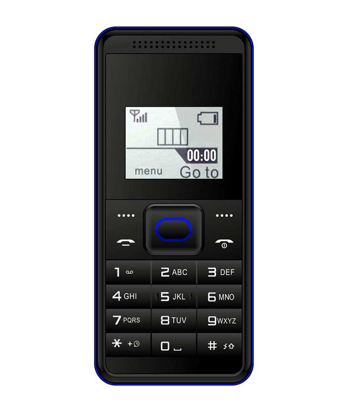 IKALL K28 Single Sim Feature Phone (Blue, 1.44inch/3.6 cm)