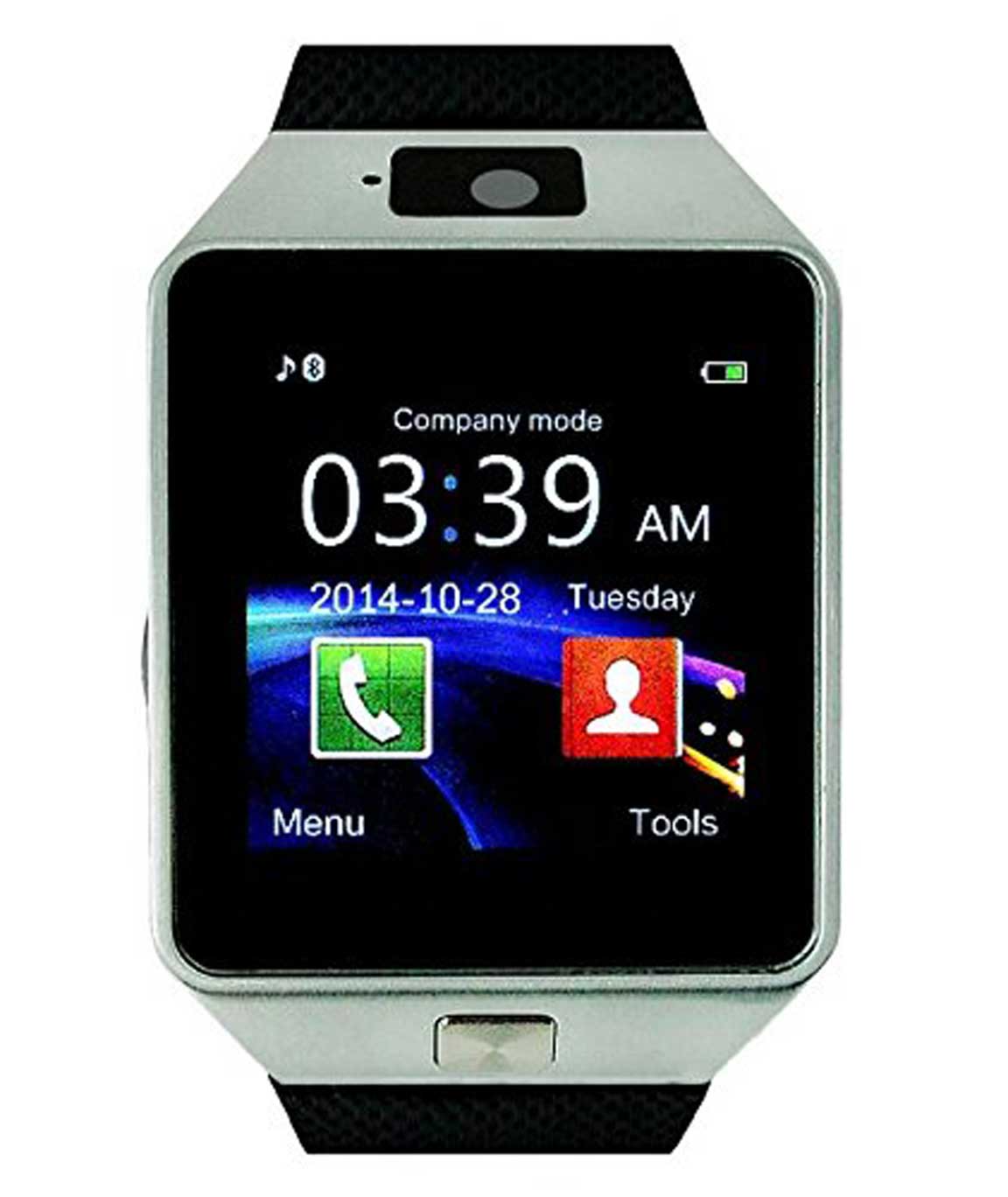 IKALL K28 with Sim 32 GB Memory Card Slot, Bluetooth and Fitness Tracker, Pedometer Smartwatch (Black Strap 1.56)