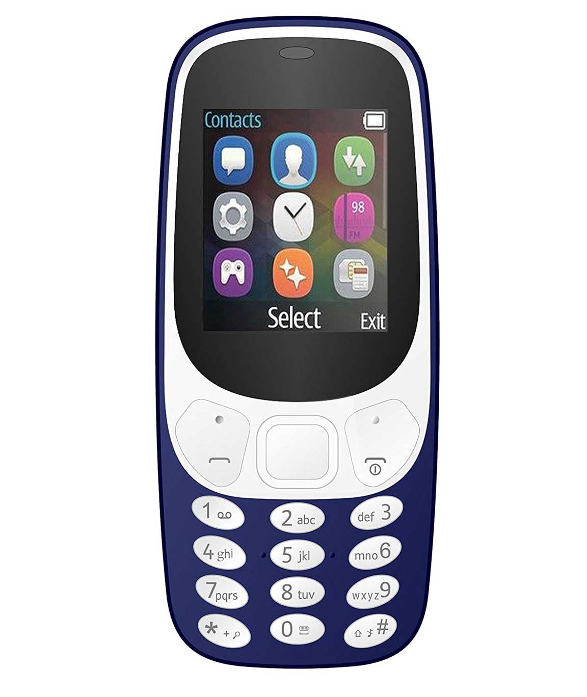IKALL K3310 Dual SIM Mobile Phone with 800mAH Battery and 1.8-inch screen (Dark Blue)