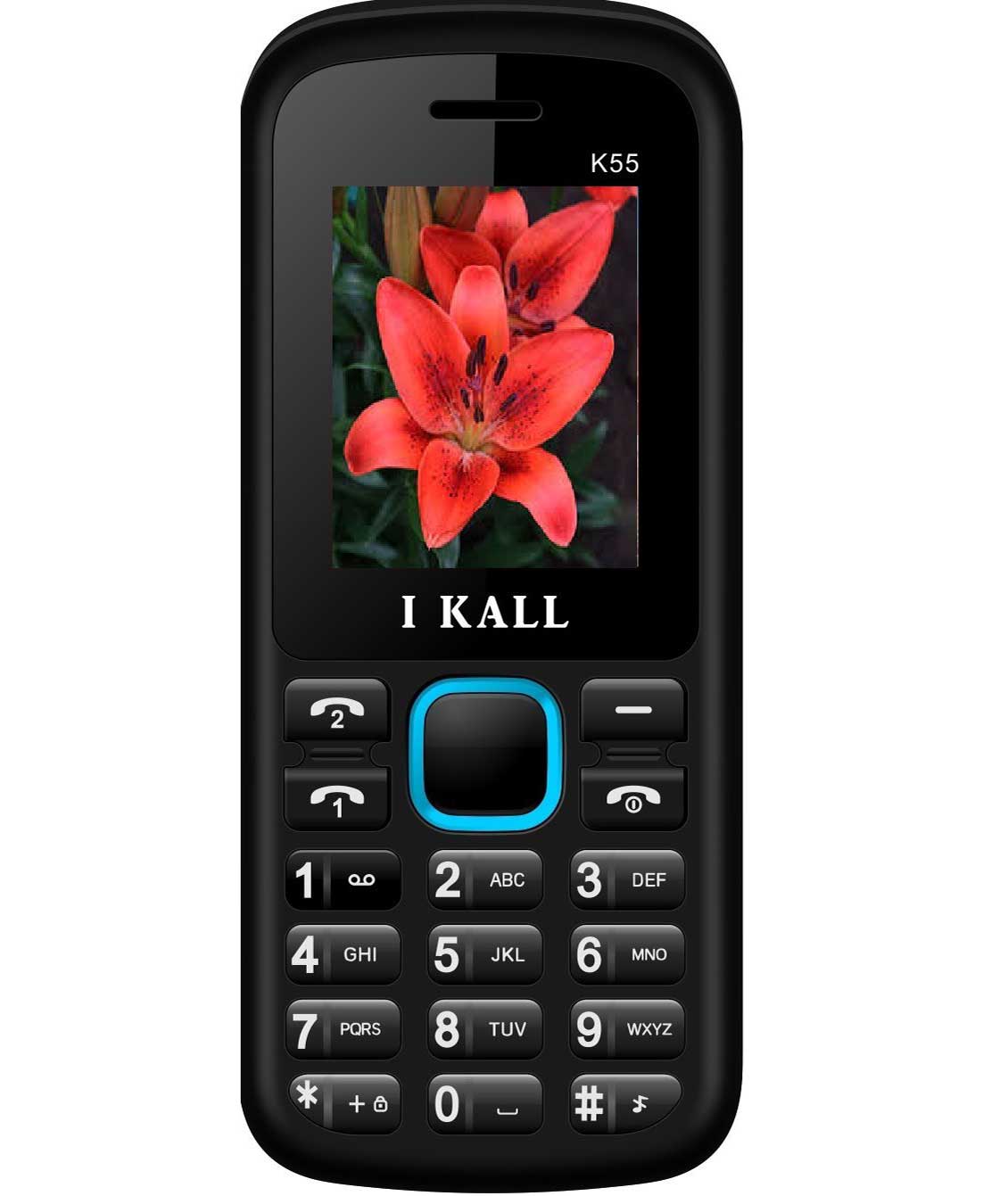 IKALL K55 1.8 inch Dual Sim Mobile (Black & Blue)