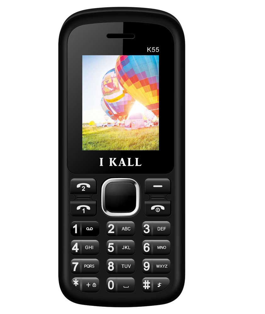 IKALL K55 1.8 Inch Dual Sim Mobile (Black & White)