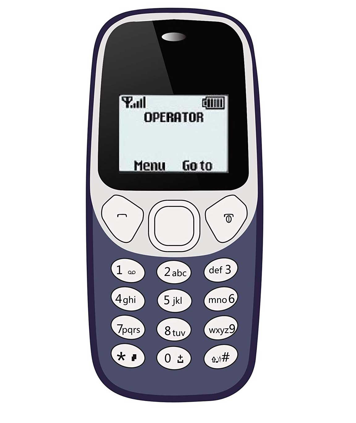 IKALL K71 Feature Phone (1.44-inch/3.65 cm, Single SIM, Dark Blue)