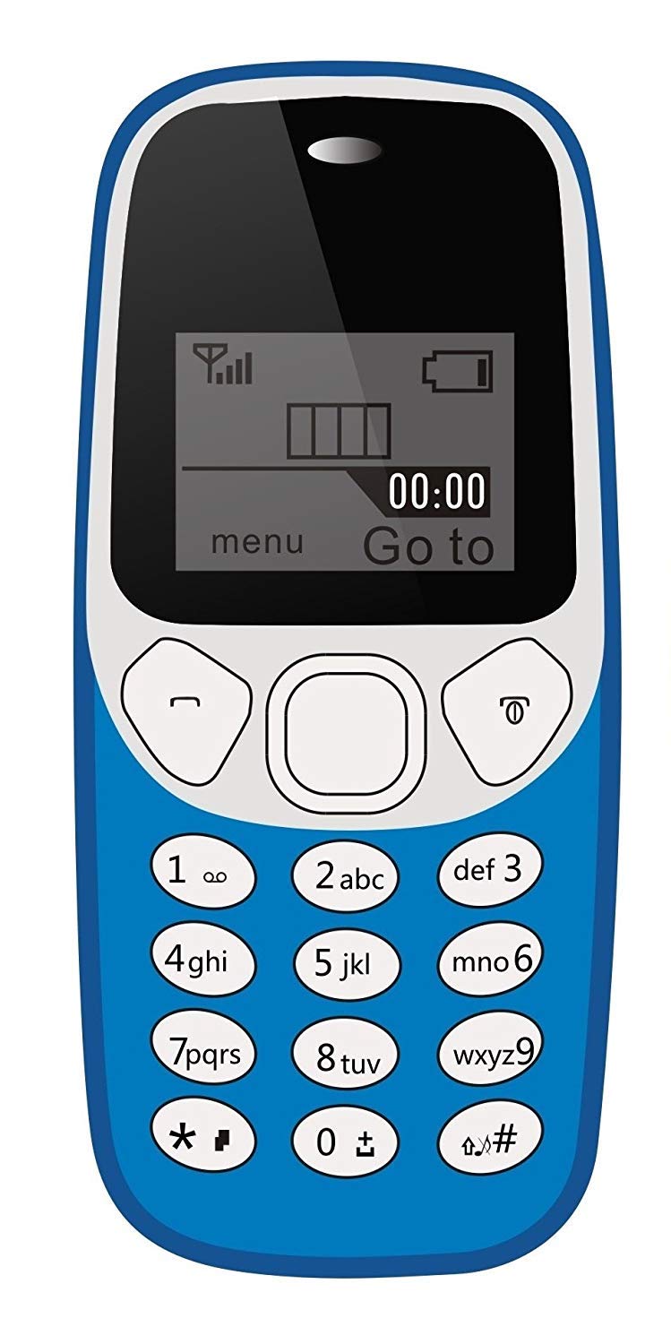 IKALL K74 1.44 Inch Display Single Sim Bar Phone (Light Blue)