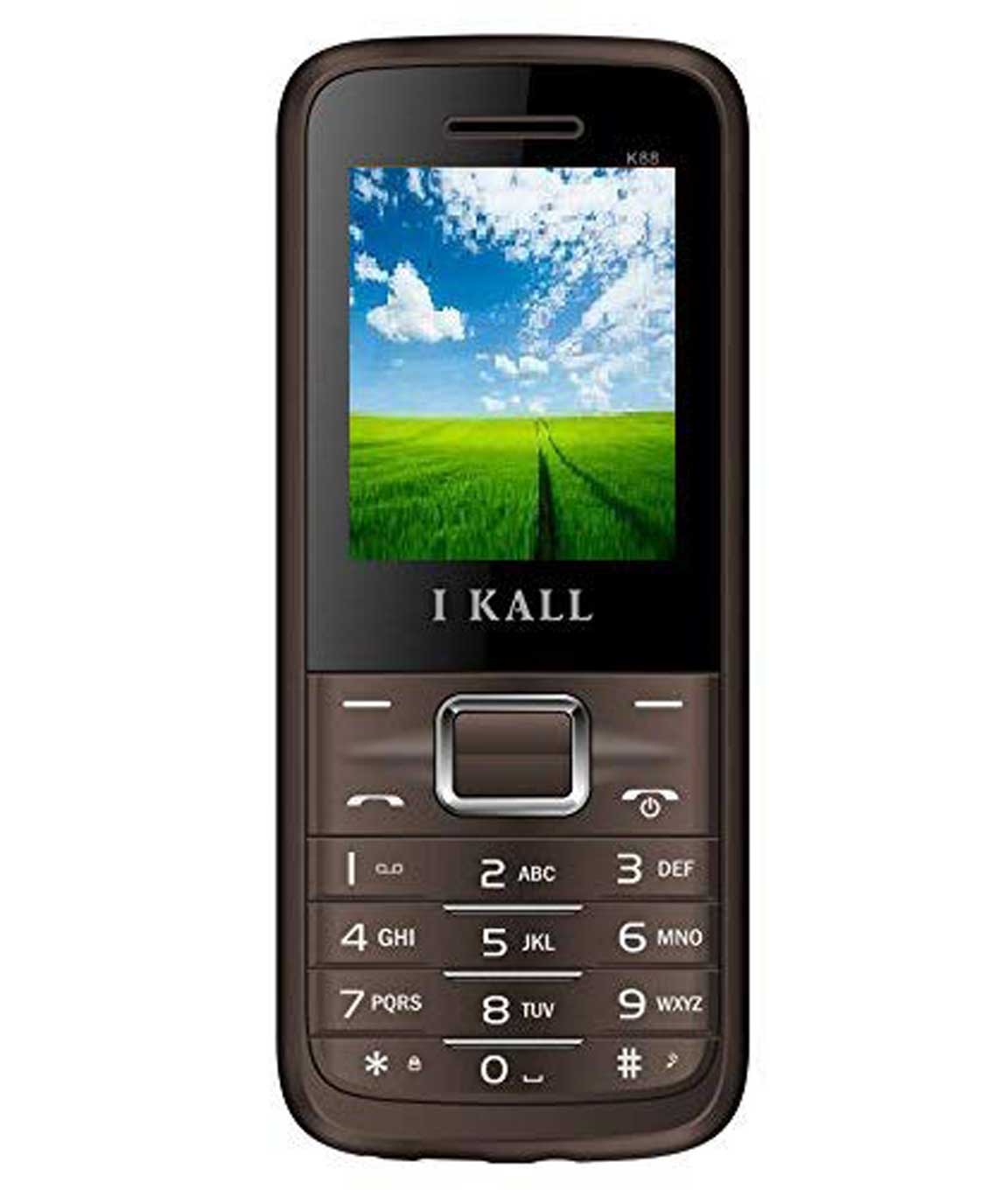 IKALL K88 Dual Sim Feature Phone, 64 MB Internal memory (Brown)