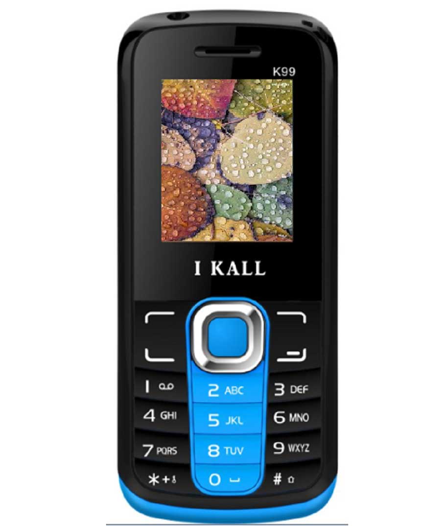 IKALL K99 Dual Sim Feature Mobile With Torch Light- Blu