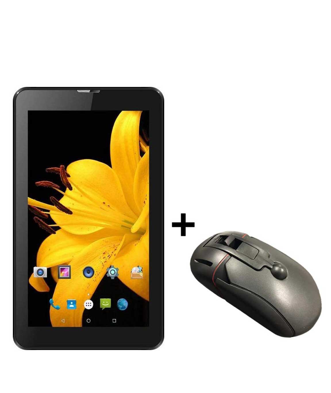 IKALL N2 Dual Sim 3G Calling Tablet (512, 4GB, Black) with Phone Holder