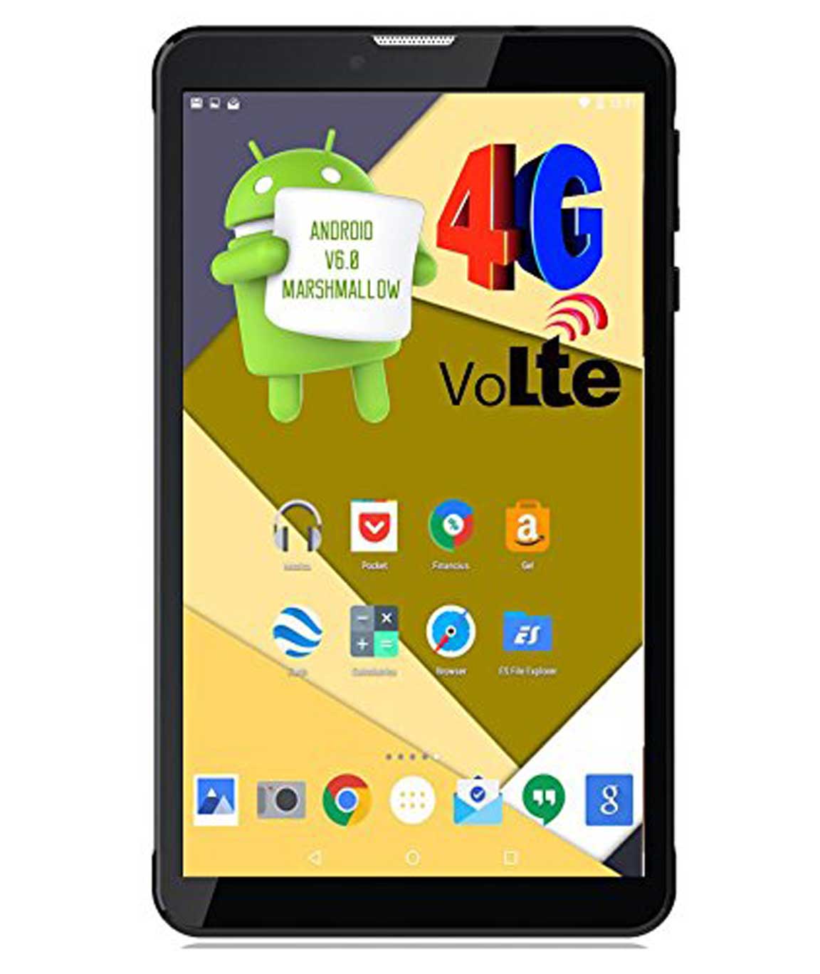 Ikall N4 Tablet (7 inch, 16GB, 4G + LTE + Voice Calling), Black