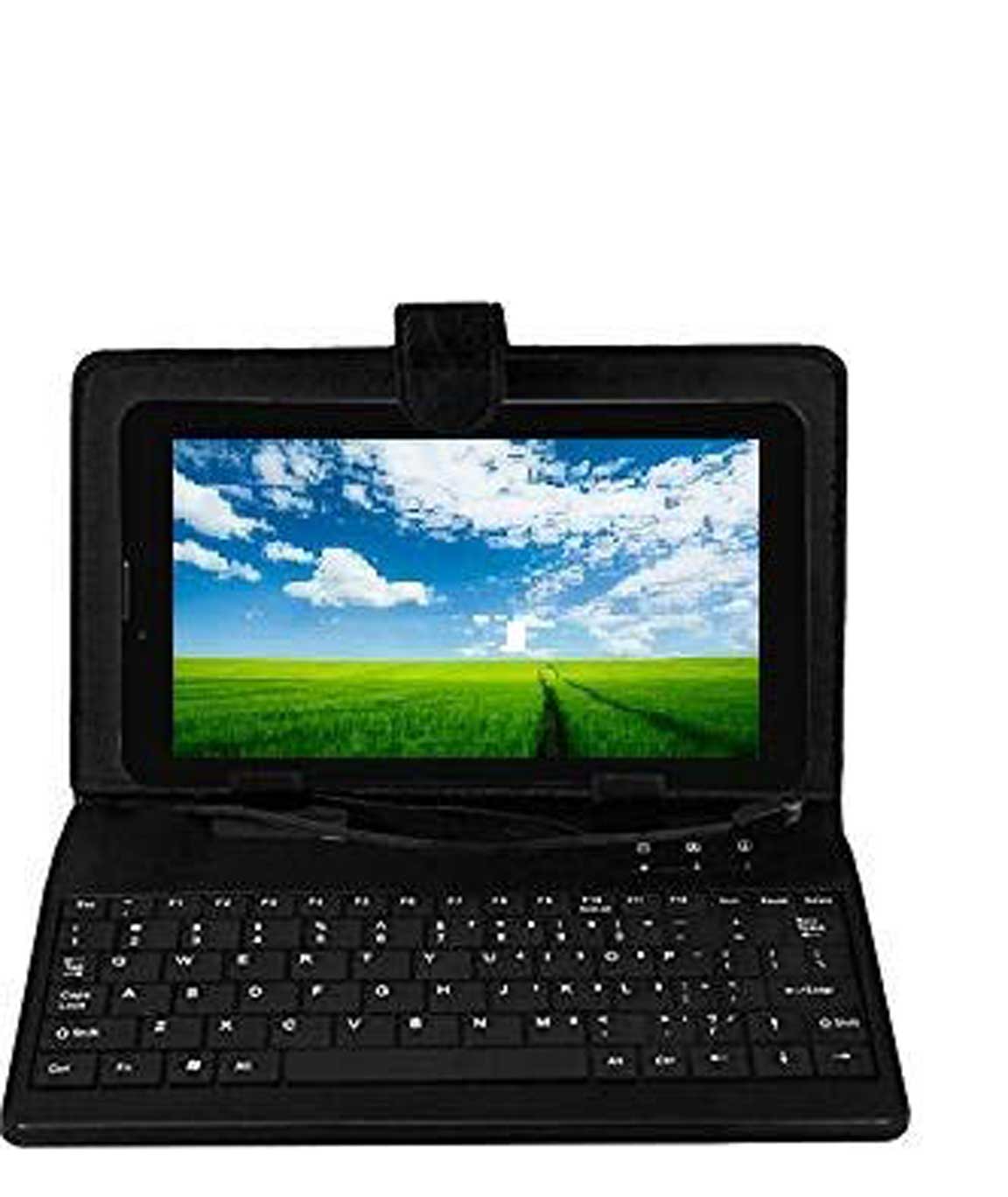 Ikall N9 Tablet with Keyboard (7 inch, 8GB, WiFi + 3G + Voice Calling), Black