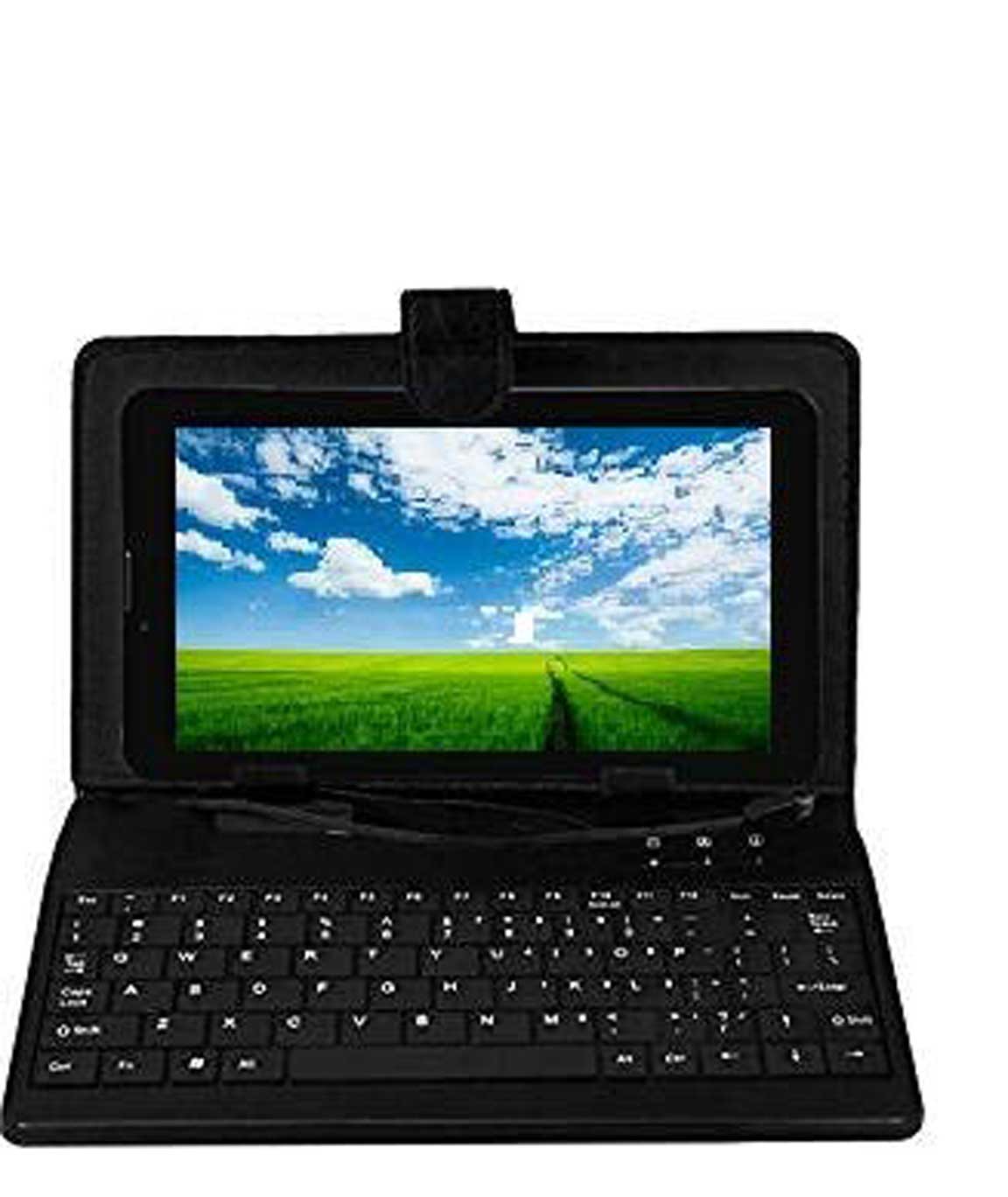 Ikall N9 Tablet with Keyboard (7 inch, 8GB, WiFi + 3G + Voice Calling), Black