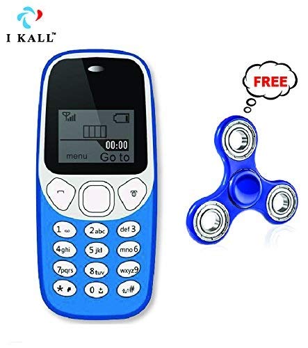 IKALL1.4 -inch Display Feature Mobile with Spinner Free K71(Light Blue)