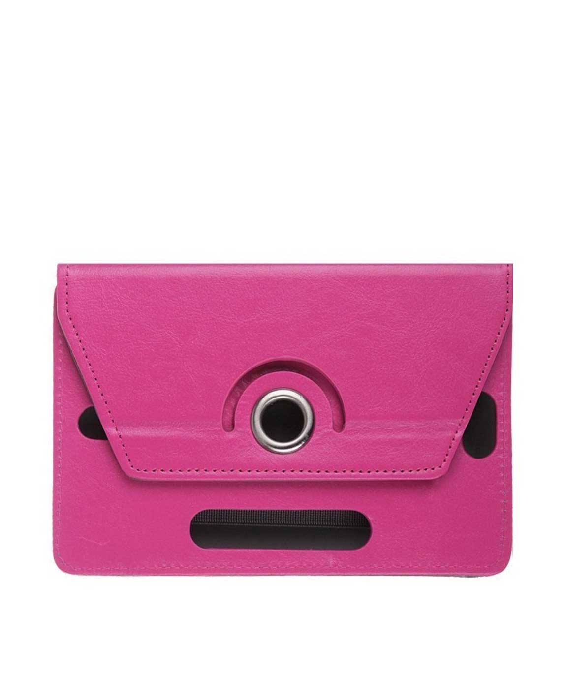 KANICT Rotating Tablet Leather Flip Case Cover Compatible for I KALL N9 (Pink)