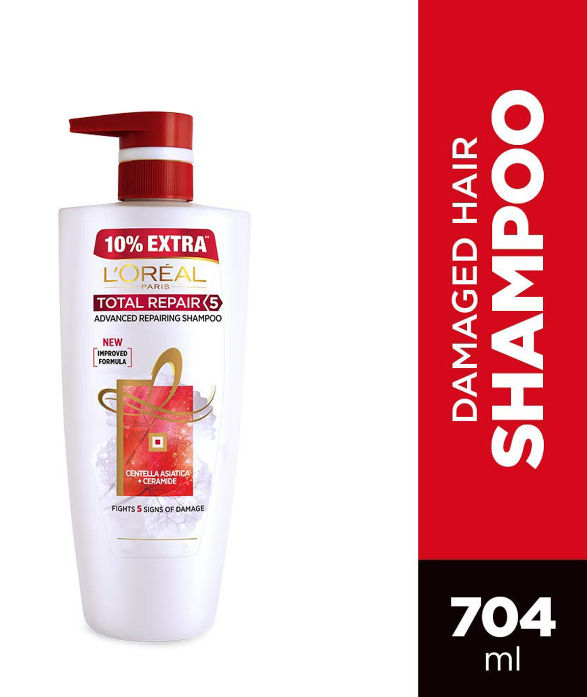 L`Oreal Paris Total Repair 5 Shampoo, 640ml (With 10% Extra)