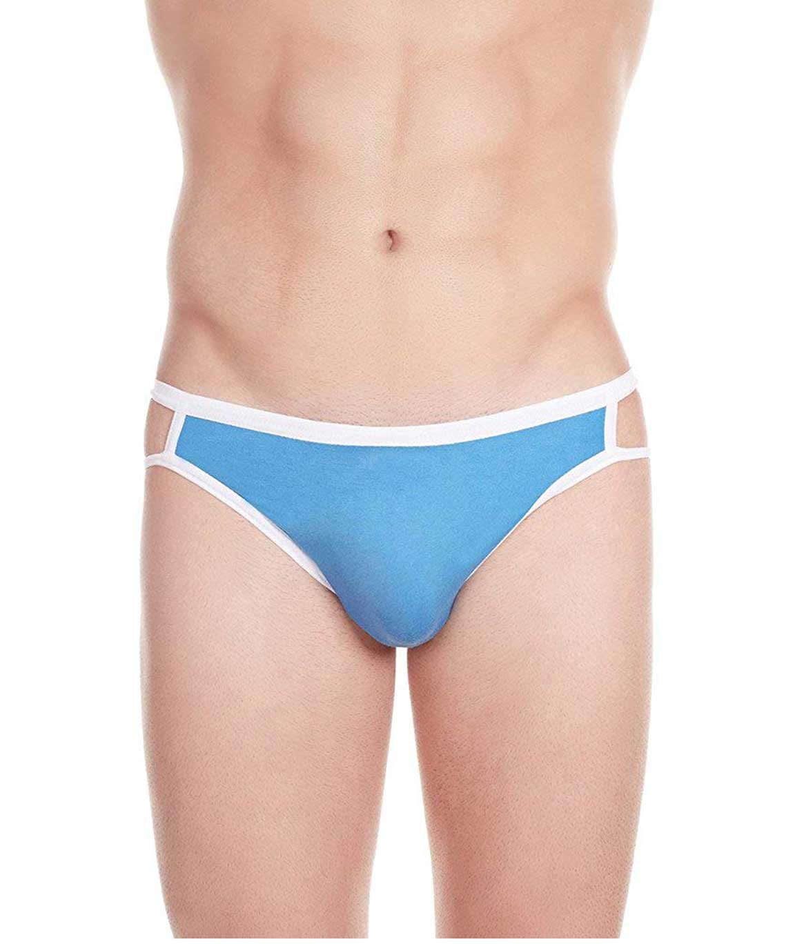 La Intimo Men`s Blue Cotton Modal Spandex Good Boy Go Bad