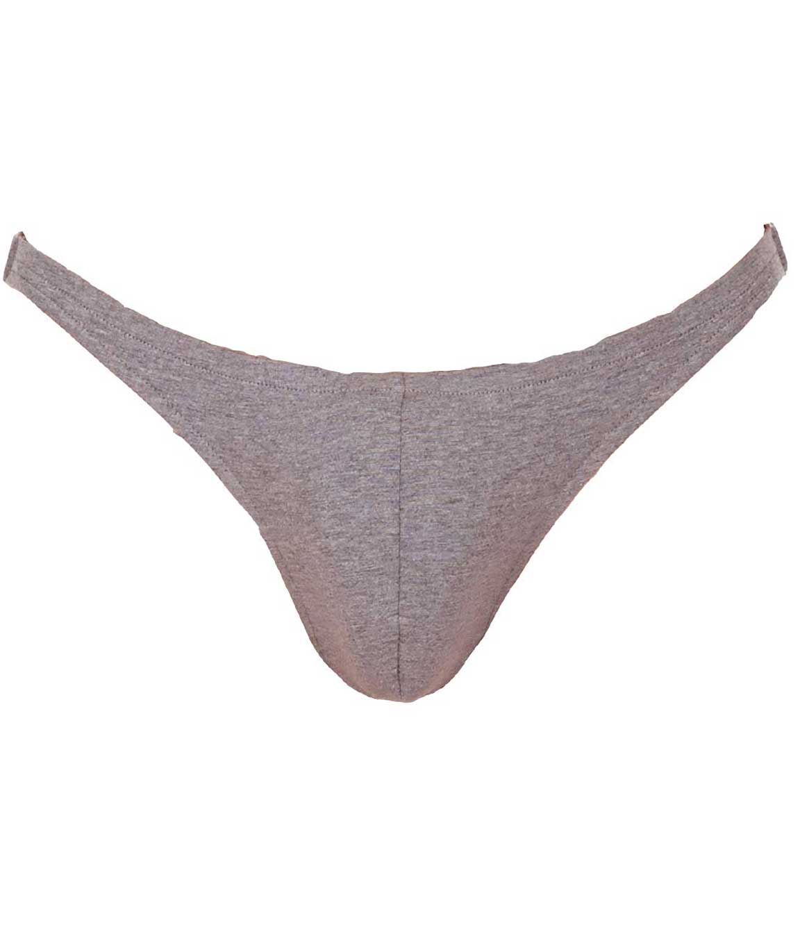 La Intimo Men`s Melange Grey Cotton Spandex Bound Back Jock