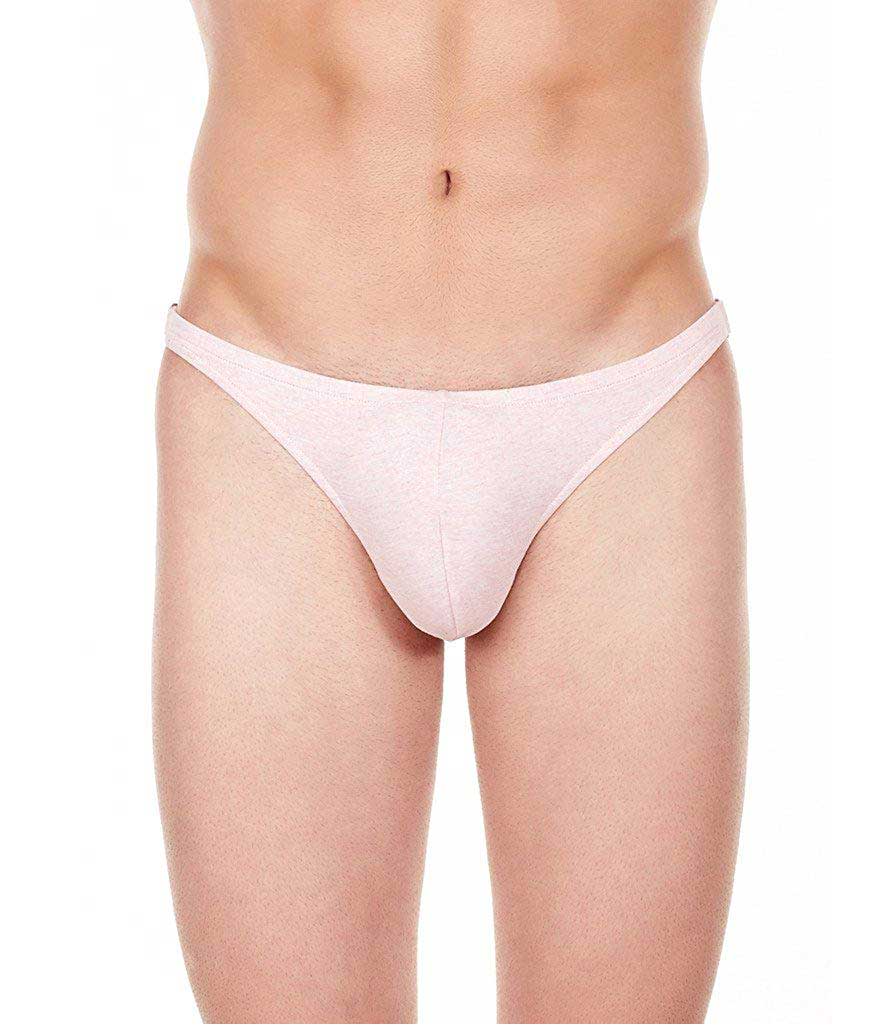 La Intimo Men`s Pink Cotton Spandex Bound Back Jock