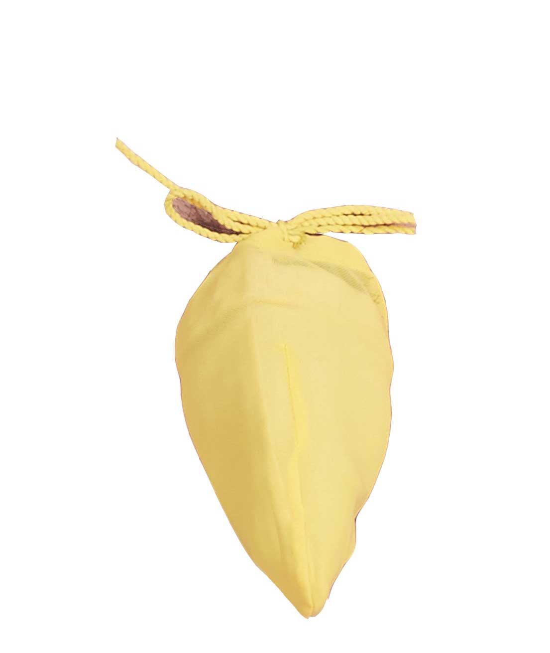 La Intimo Men`s Yellow Nylon Spandex Mesh Pocket Pouch