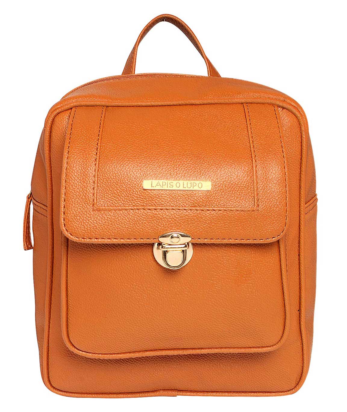 Lapis O Lupo Bust Steam Women Backpack (Tan)