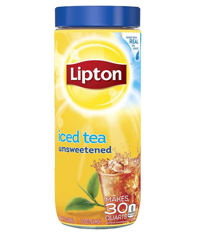 Lipton Iced Tea Unsweetened Glass Bottle, 85g